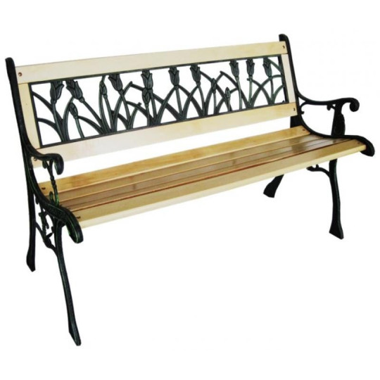 Bancă de grădină modernă 122x54x73 cm