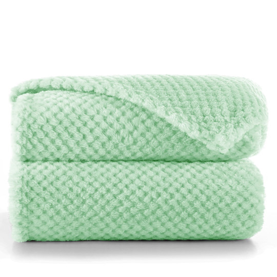 Pătură originală mentol HENRY, stil jacquard 150x200