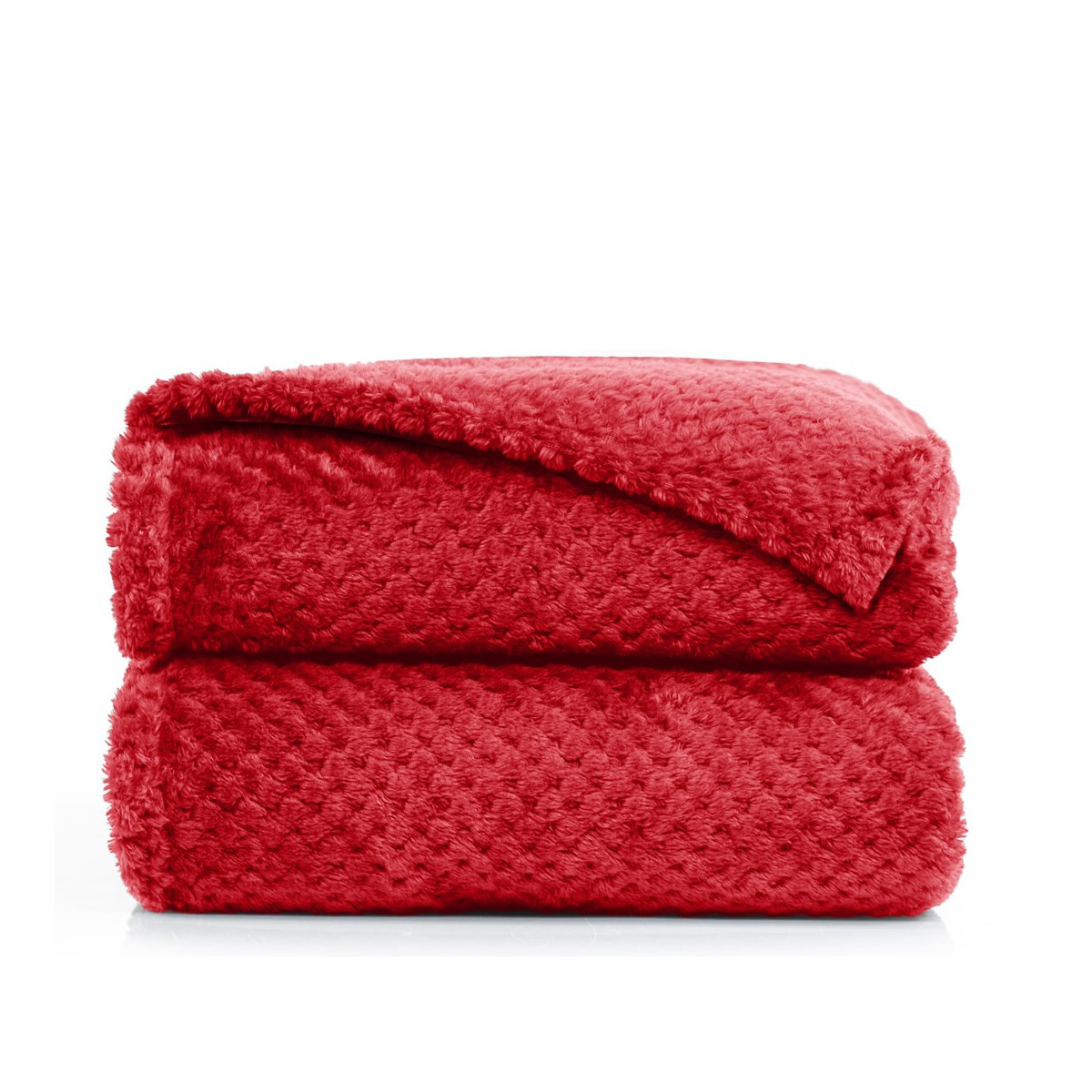 Pătură modernă roșie jacquard HENRY 170x210