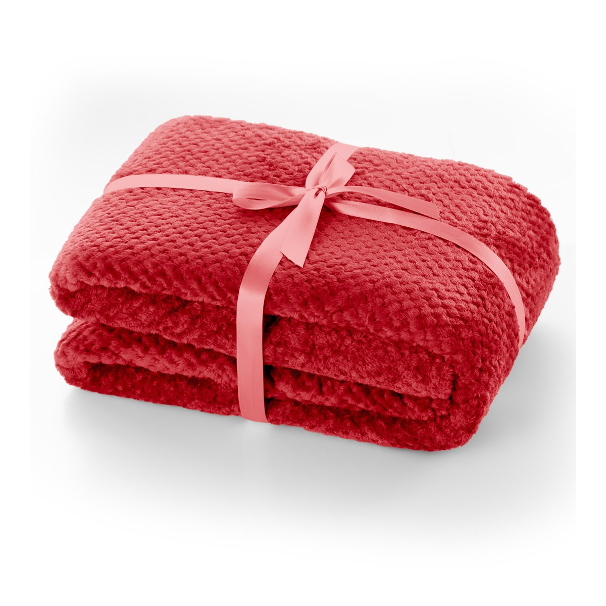 Pătură jacquard roșie de lux HENRY 150x200