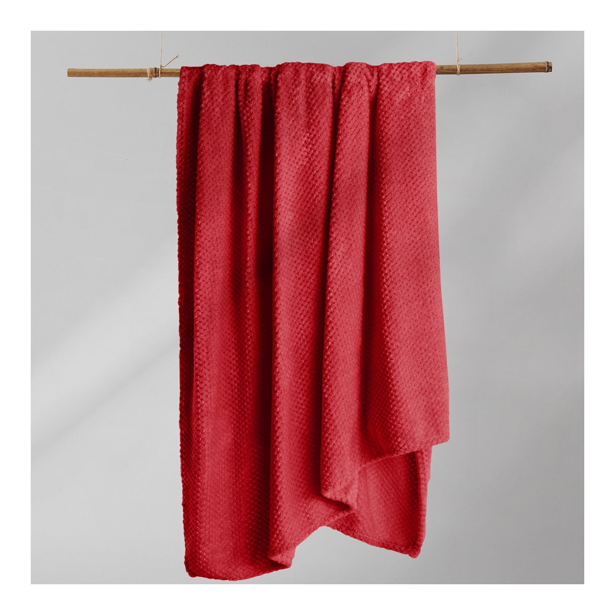 Pătura roșie originală HENRY, stil jacquard 220x240