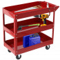 Vagon pentru unelte pe roți, de culoare roșie, 82,5 x 41,5 x 72,5 cm