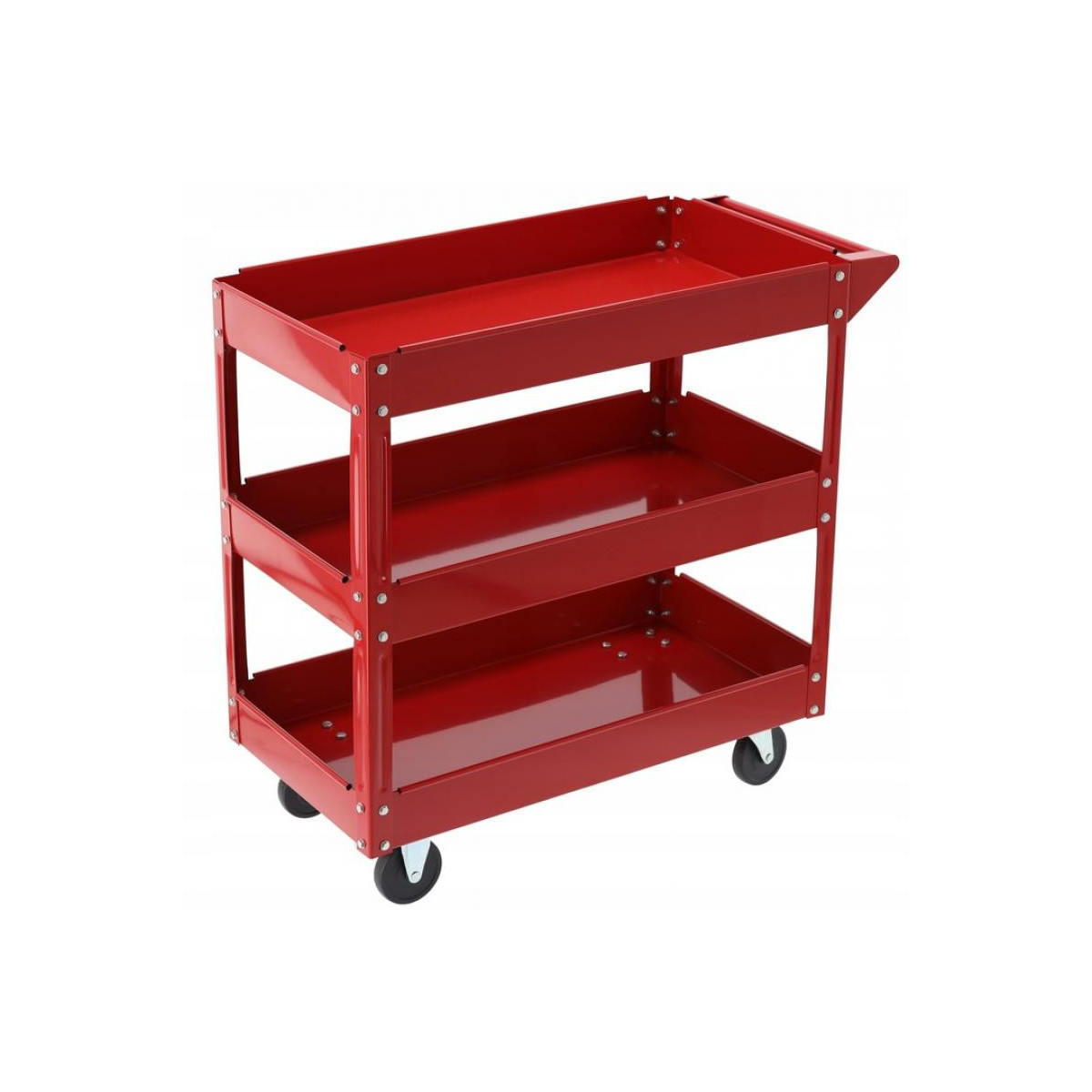 Vagon pentru unelte pe roți, de culoare roșie, 82,5 x 41,5 x 72,5 cm