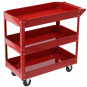 Vagon pentru unelte pe roți, de culoare roșie, 82,5 x 41,5 x 72,5 cm