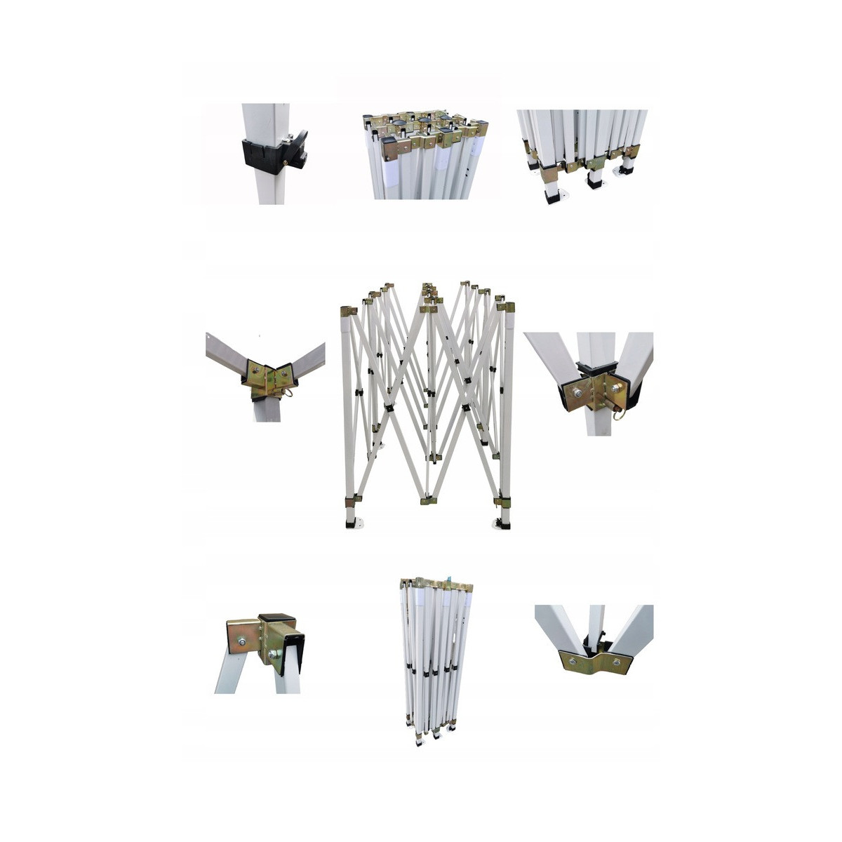 Stan de calitate, cu cortină albă, cu 3 pereți, 3x4,5 m, 35 kg