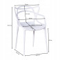 Scaun modern, de culoare albă