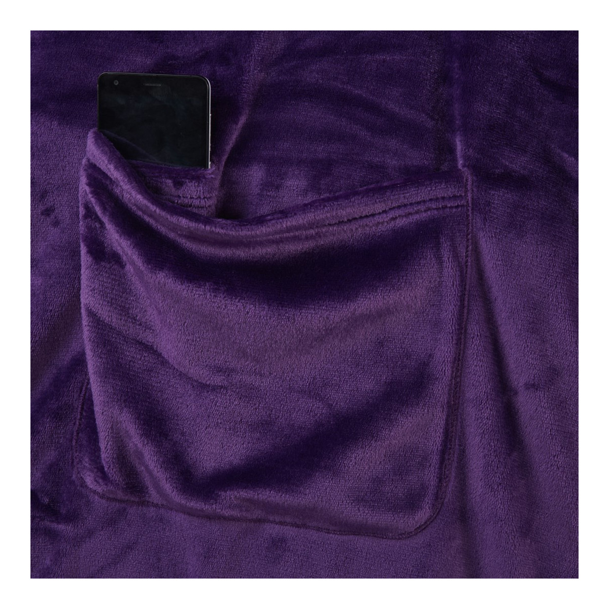 Pătură cu mâneci LAZY în culoarea violet, 170x200