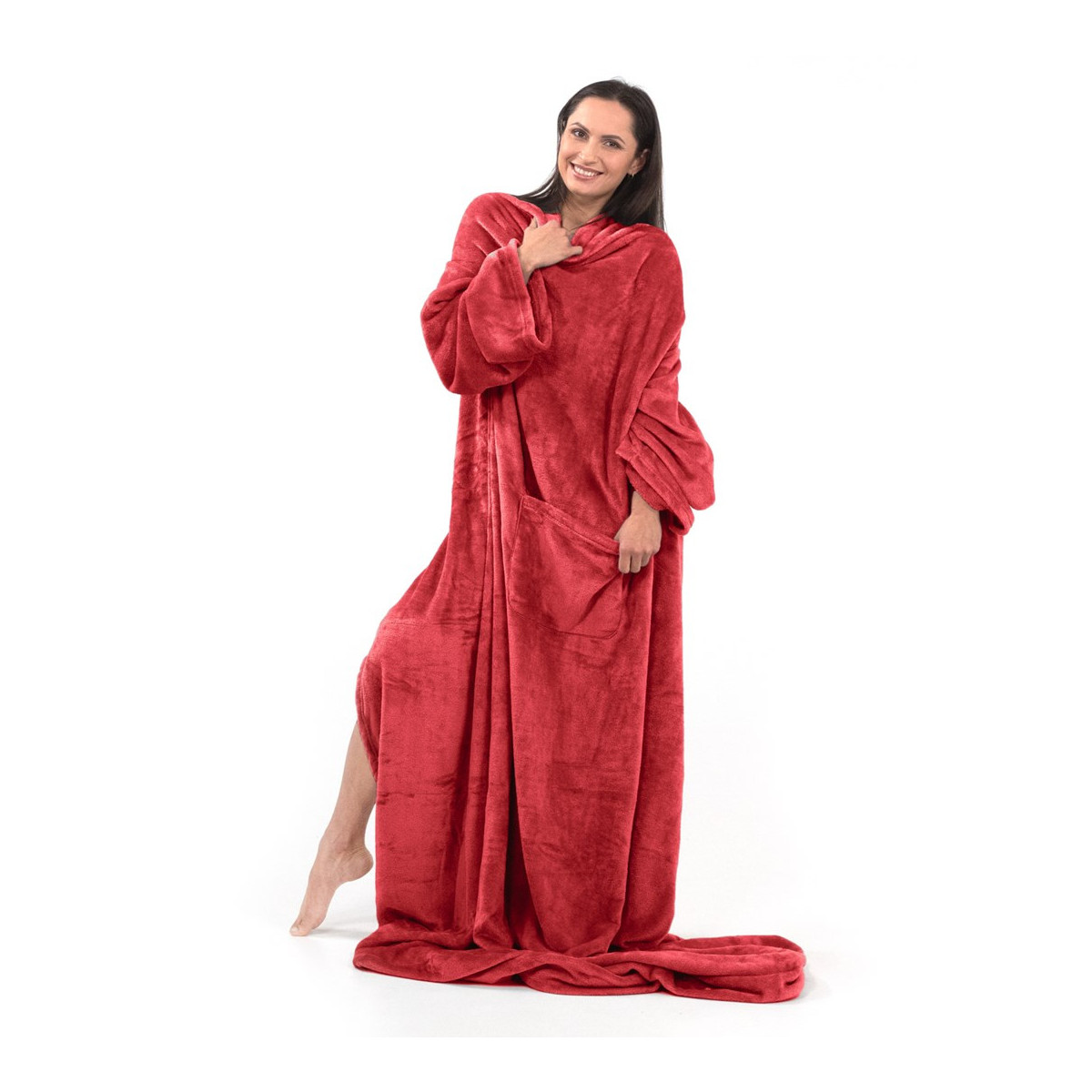 Pătura practică și călduroasă cu mâneci LAZY, 170x200