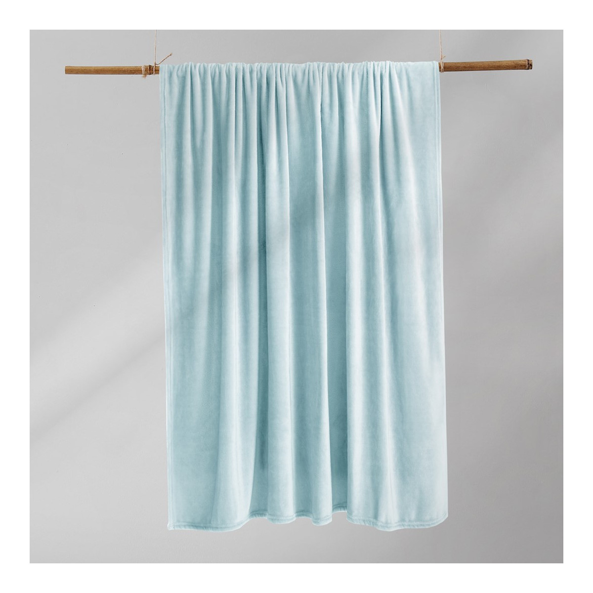 Plaid fin, culoare albastră, microfibră 150x200