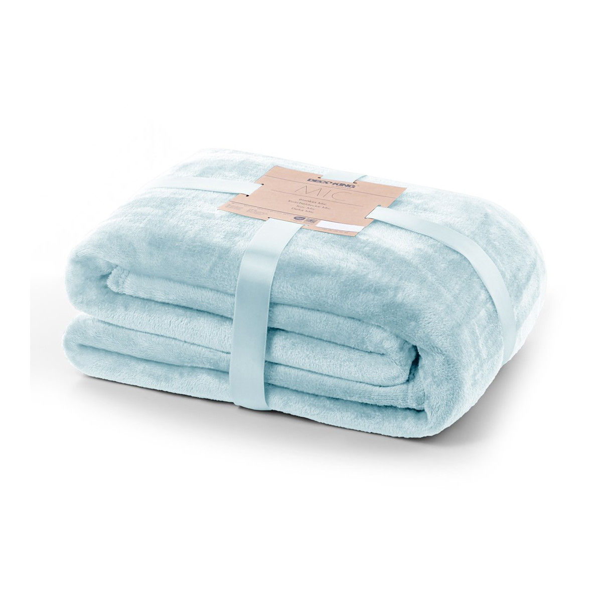 Plaid fin, culoare albastră, microfibră 150x200