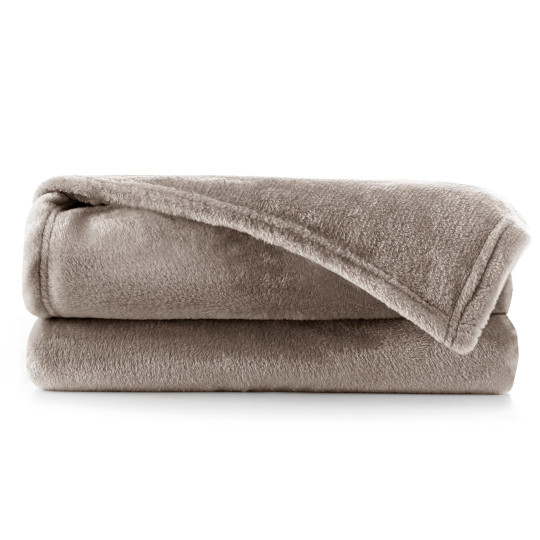 Pătură de cappuccino luxos MIC, microfibră 220x240