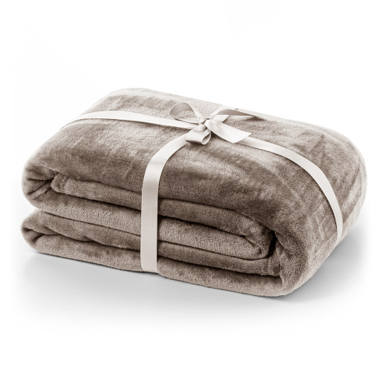 Pătură de cappuccino luxos MIC, microfibră 220x240