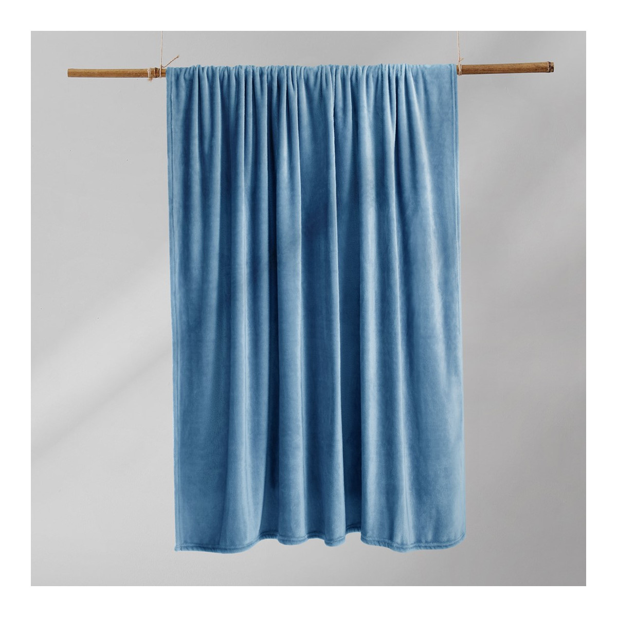 Plaid modern din microfibră MIC, de culoare albastră, 200x220