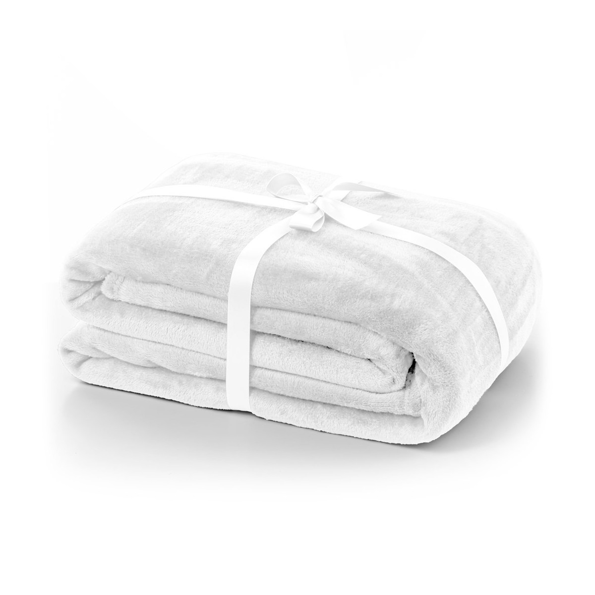 Pătură albă moale din microfibra MIC, 220x240