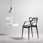 Scaun modern, de culoare albă