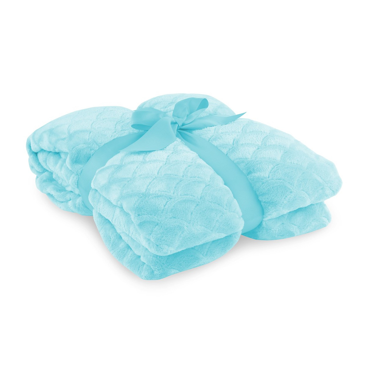 Baby albastră pătură SARDI cu model presat 220x240