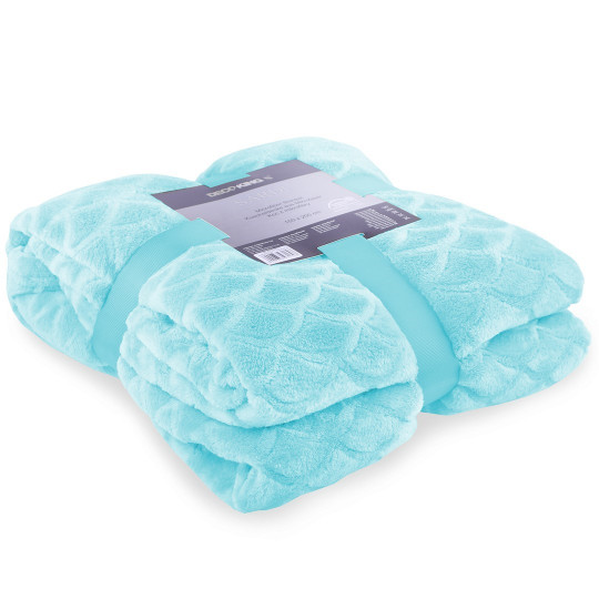 Baby albastră pătură SARDI cu model presat 220x240