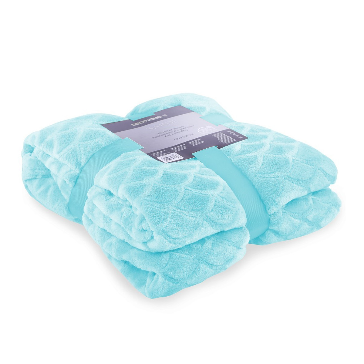 Baby albastră pătură SARDI cu model presat 220x240