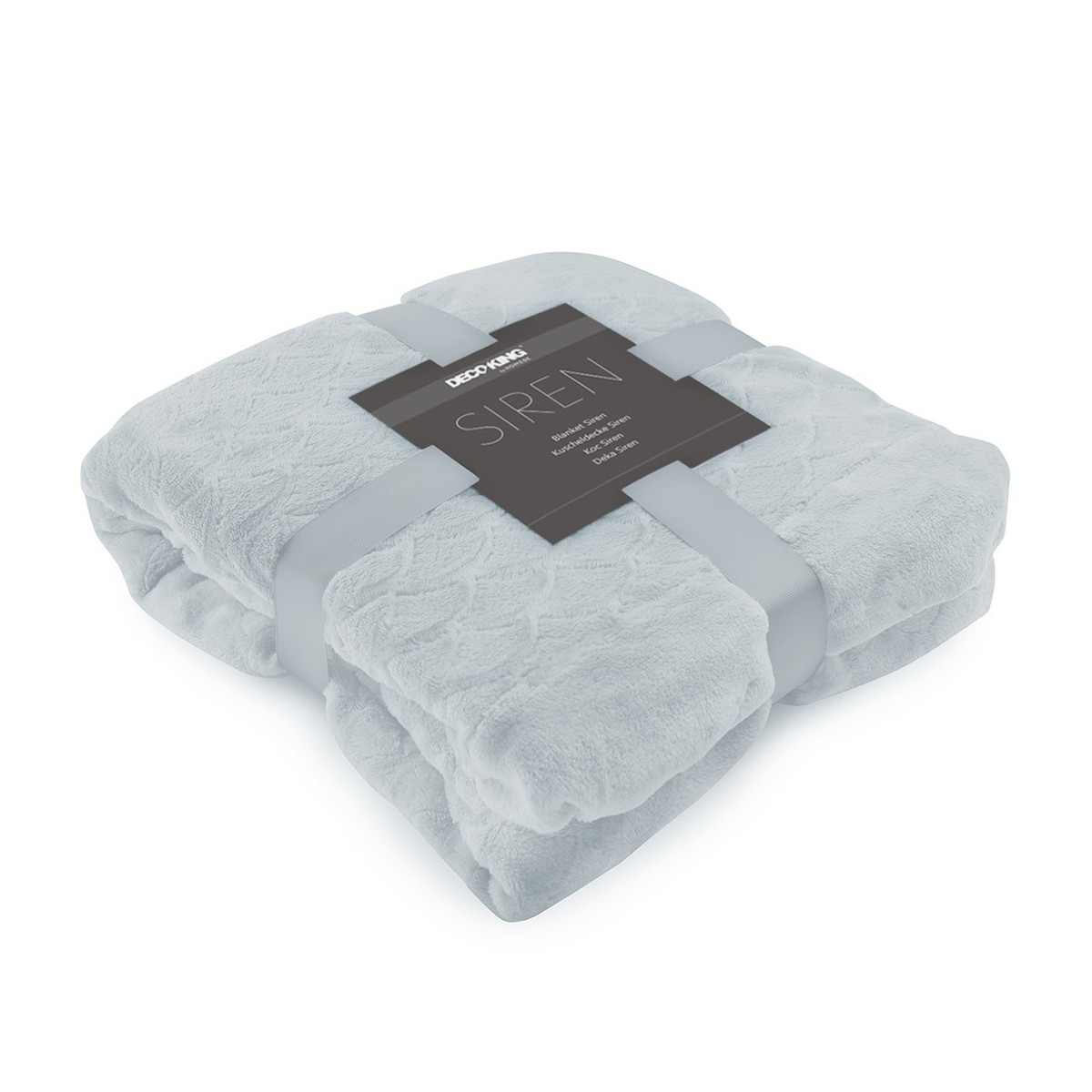 Până la urmă, o pătură călduroasă originală SIREN, culoare gri metalic 140