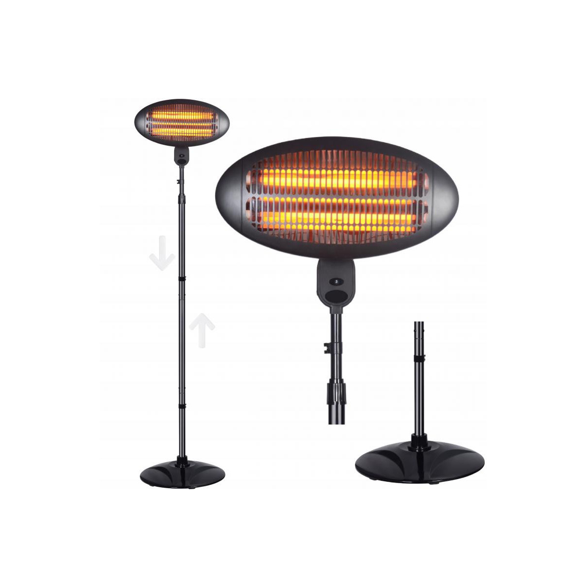 Dispozitiv infrared pentru încălzirea încăperii 2000W
