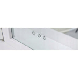 LED cosmetic vanity table with mirror, drawers, and stool