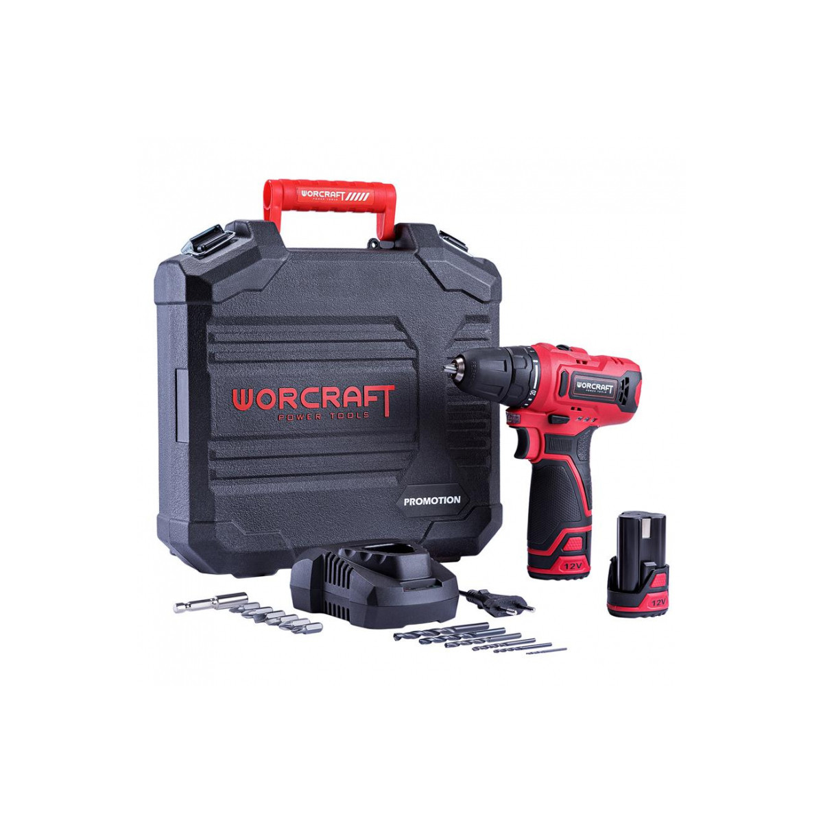 Scu screwdriver Worcraft CD-12LiA, 2xLi-ion 1.3Ah, cutie