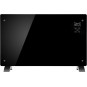 Panou de încălzire negru, radiator convector 2500W, negru