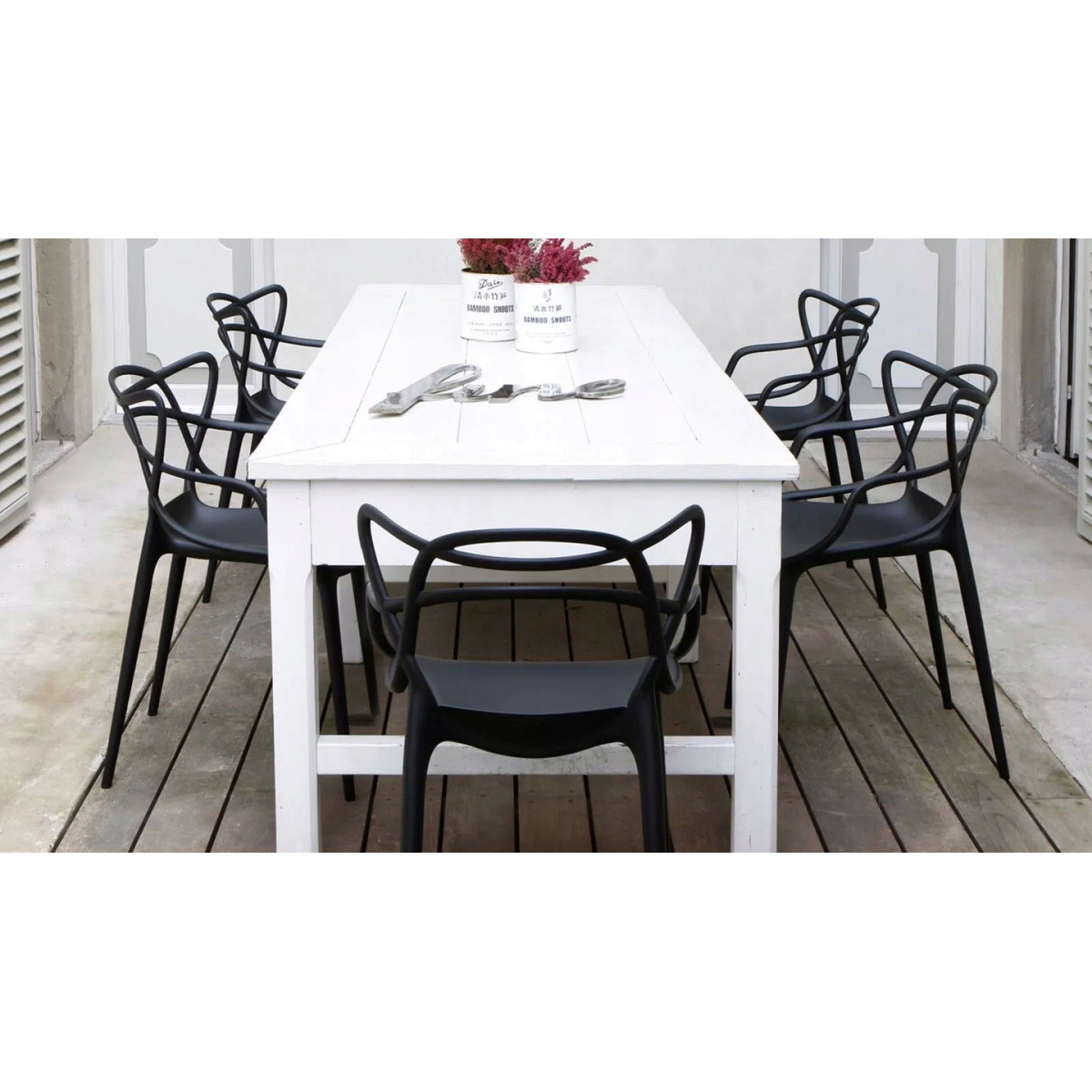 Scaun de dining de calitate, de culoare neagră