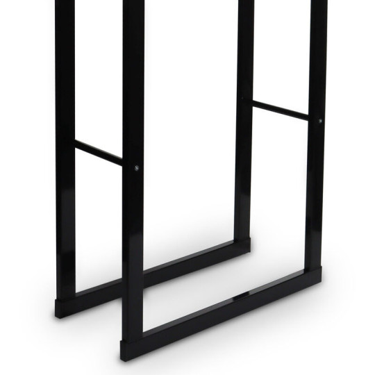 Stânduri de calitate pentru lemn de culoare neagră 60x25x150 cm