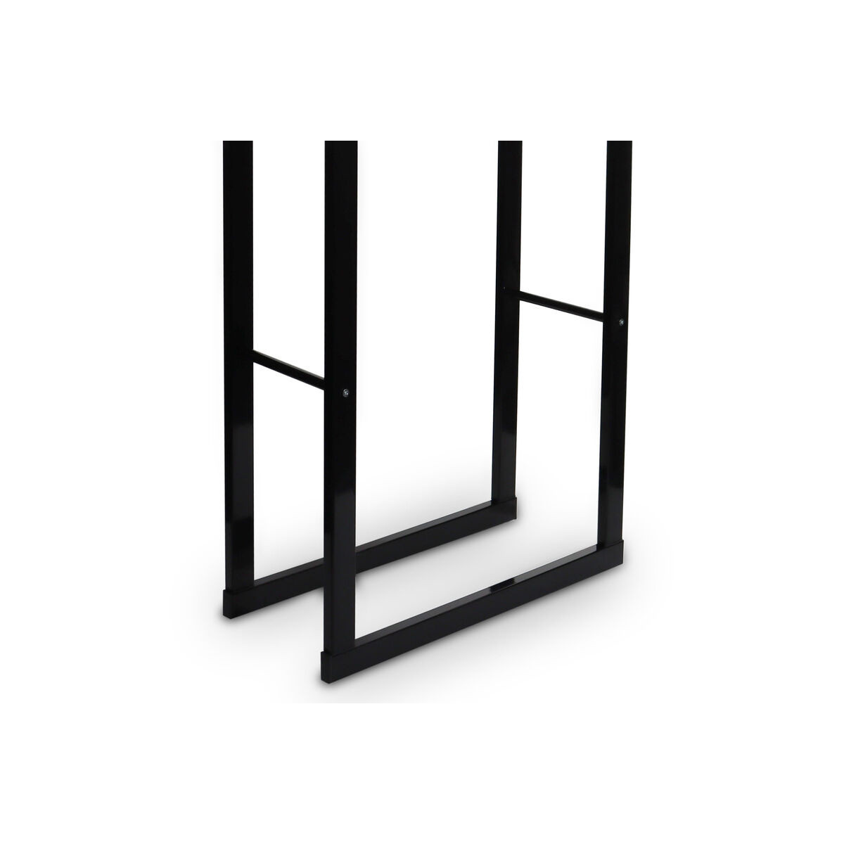 Stânduri de calitate pentru lemn de culoare neagră 60x25x150 cm