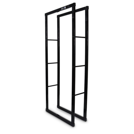 Stânduri de calitate pentru lemn de culoare neagră 60x25x150 cm