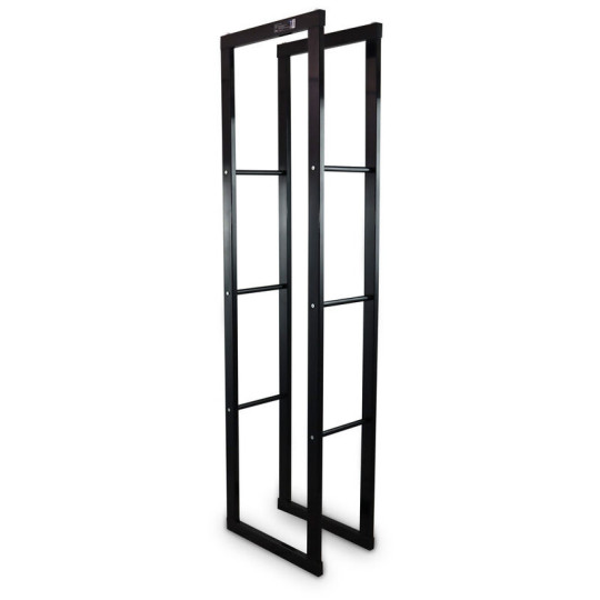 Stâlpi negri pentru lemn cu dimensiunile 40x25x150 cm