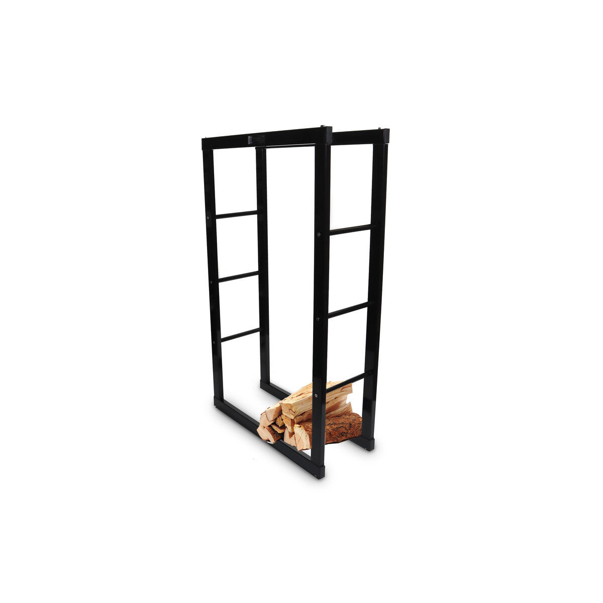 Rackuri de lemn metalice negre 60x25x100 cm