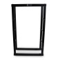 Rackuri de lemn metalice negre 60x25x100 cm