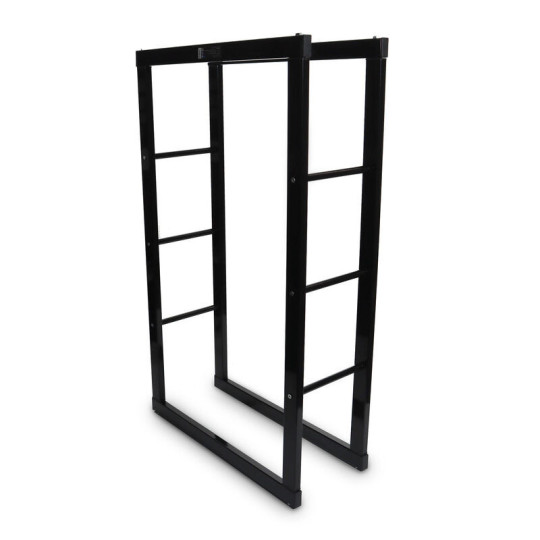 Rackuri de lemn metalice negre 60x25x100 cm