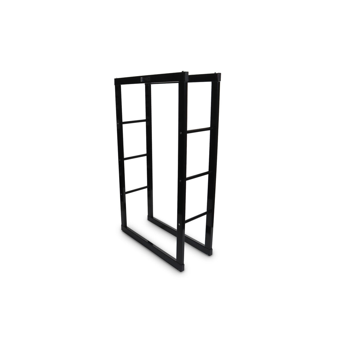 Rackuri de lemn metalice negre 60x25x100 cm