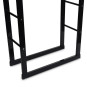 Rackuri de lemn metalice negre 60x25x100 cm