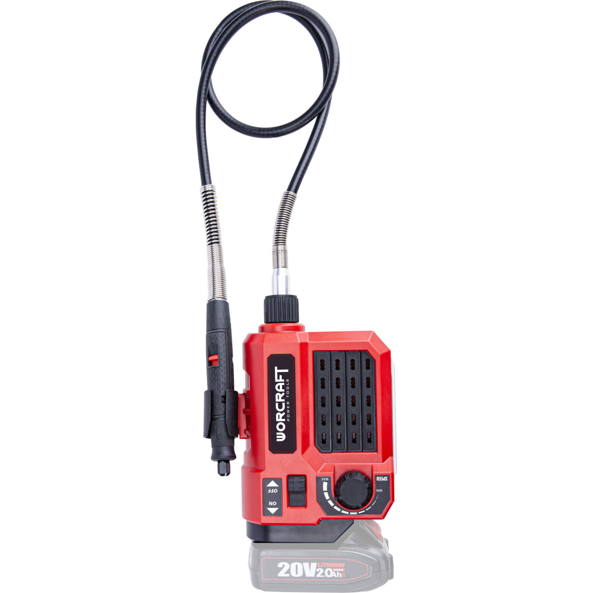 Mini polizor drept Worcraft CEMG-S20Li, ShareSYS, 20V Li-Ion, pentru găurire și șlefuire