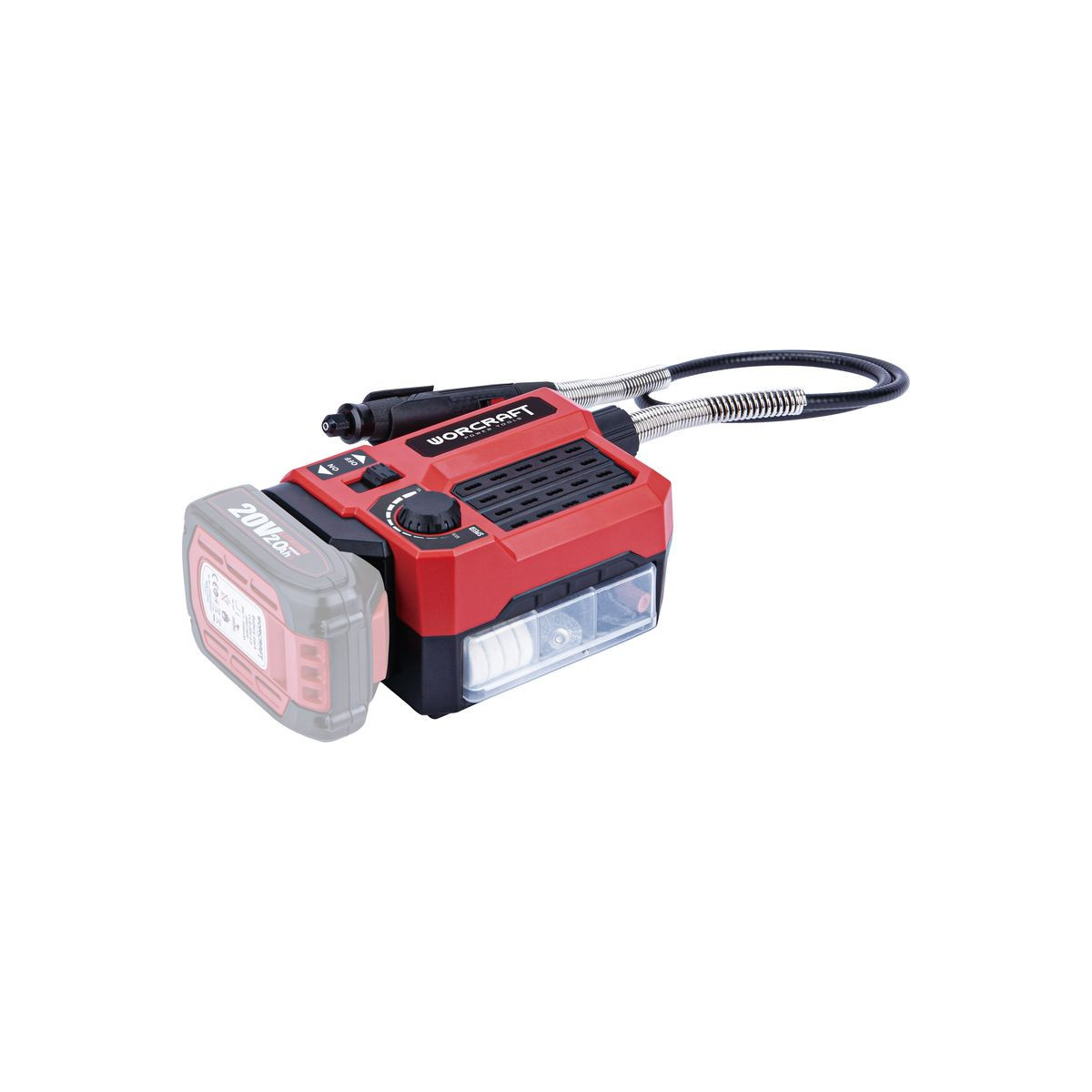 Mini polizor drept Worcraft CEMG-S20Li, ShareSYS, 20V Li-Ion, pentru găurire și șlefuire