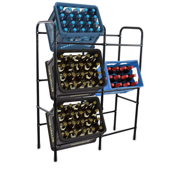 Raft metalic pentru cutii de băuturi