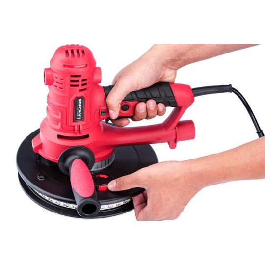 Brusca Worcraft DS08-180, 800W, 180 mm, pentru gips-carton cu sac, lumină LED