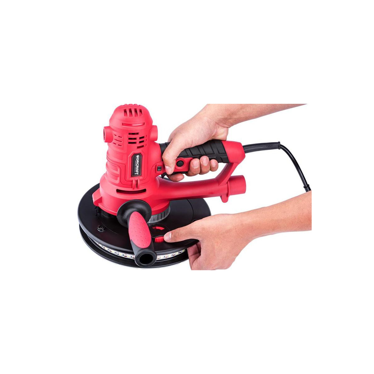 Brusca Worcraft DS08-180, 800W, 180 mm, pentru gips-carton cu sac, lumină LED