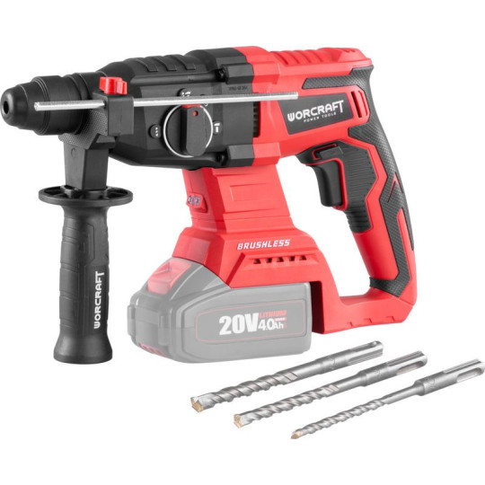 Ciocan fără fir Worcraft CRH-S20LiBA, 20V, ShareSYS, SDS+, 3J