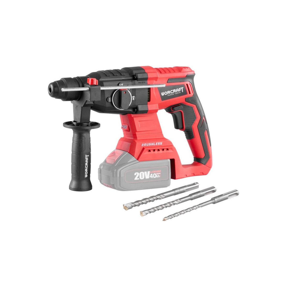 Ciocan fără fir Worcraft CRH-S20LiBA, 20V, ShareSYS, SDS+, 3J