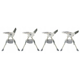 Scaun pliant pentru hrănirea copiilor 4 în 1, de culoare gri