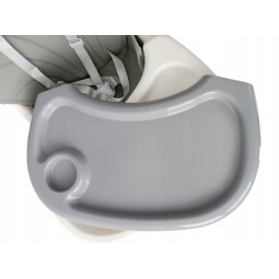 Scaun pliant pentru hrănirea copiilor 4 în 1, de culoare gri