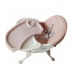 Scaun pentru hrănirea copiilor, de culoare roz, 4 în 1