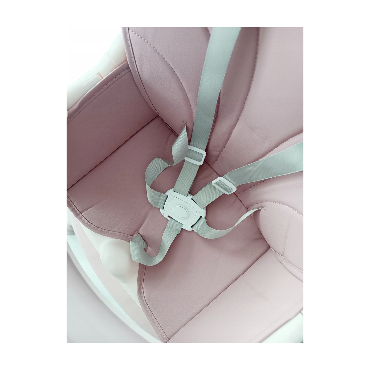 Scaun pentru hrănirea copiilor, de culoare roz, 4 în 1