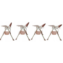 Scaun pentru hrănirea copiilor, de culoare roz, 4 în 1