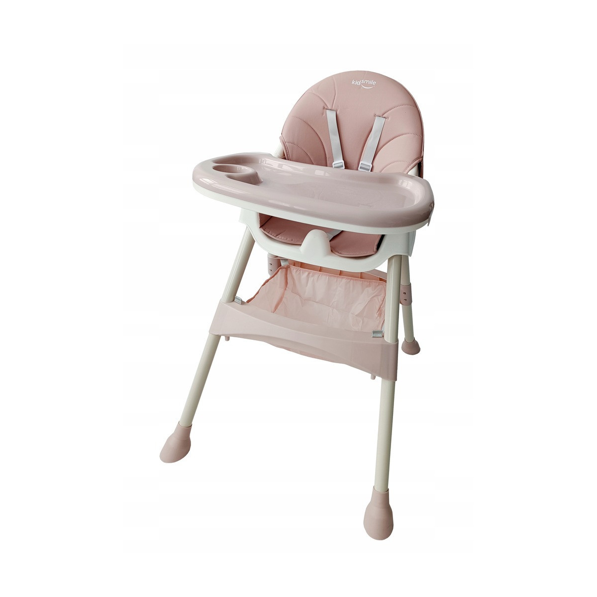 Scaun pentru hrănirea copiilor, de culoare roz, 4 în 1